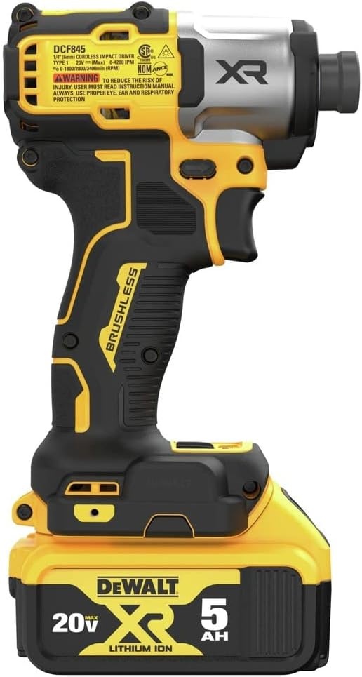 image:image20V MAX XR Brushless Cordless 3Speed High Torque 14 in Impact Driver Kit with XR POWERPACK and Charger DCF860QQ120V MAX Impact Driver Kit