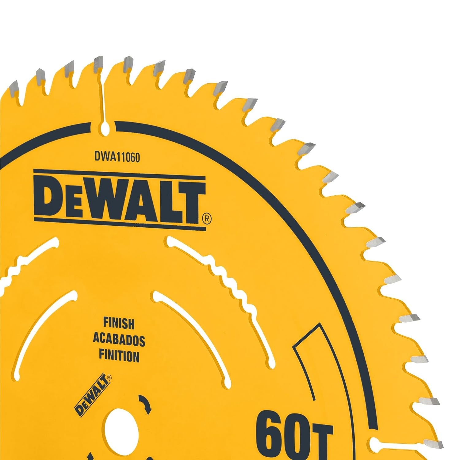 image:imageDEWALT 10 in 24 Tooth General Purpose Saw Blade Ultra Sharp Carbide Table Saw Blade DWA1102410 60 Teeth