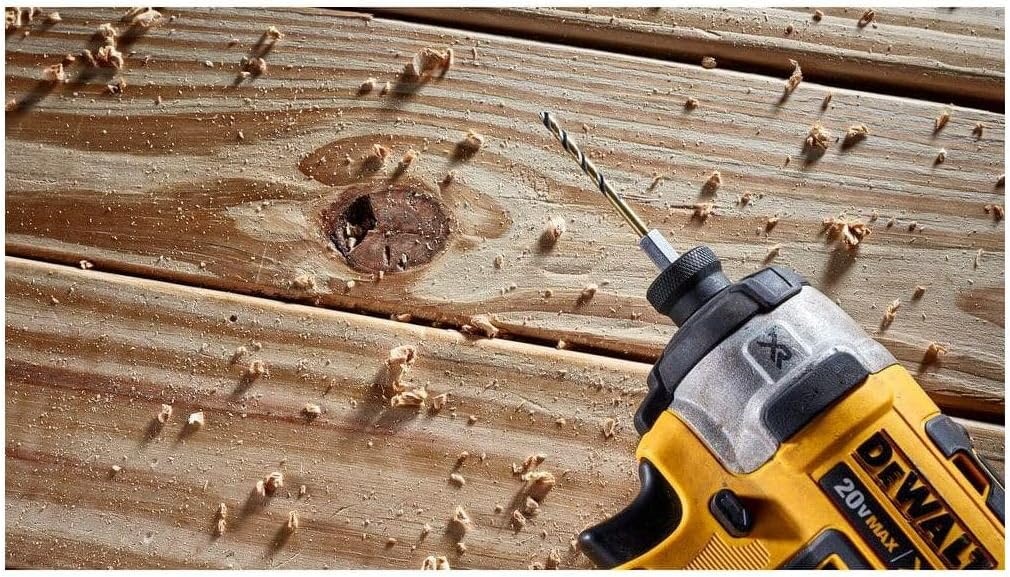image:imageDEWALT 12 Pc Black and Gold Drill Bit Set Premium Finish Impact Driver Bit Set for Metal Plastic and Wood DWAH1182