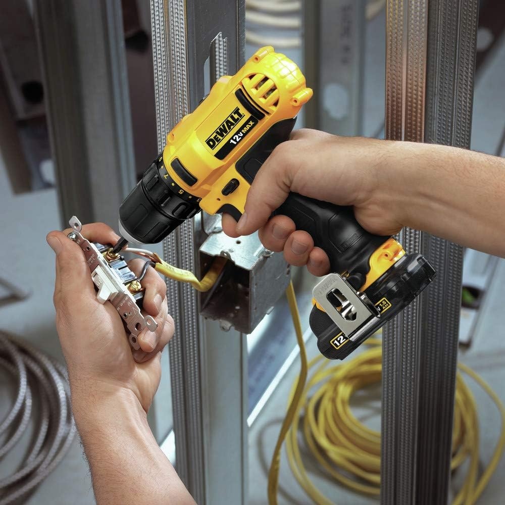 image:imageDEWALT 12V MAX 38 Inch Cordless DrillDriver Kit with Battery and Charger Included DCD710S2Drill Driver Kit