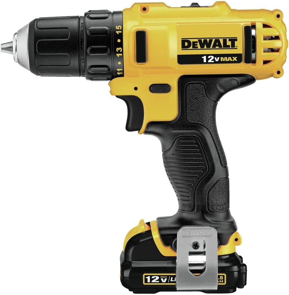 image:imageDEWALT 12V MAX 38 Inch Cordless DrillDriver Kit with Battery and Charger Included DCD710S2Drill Driver Kit