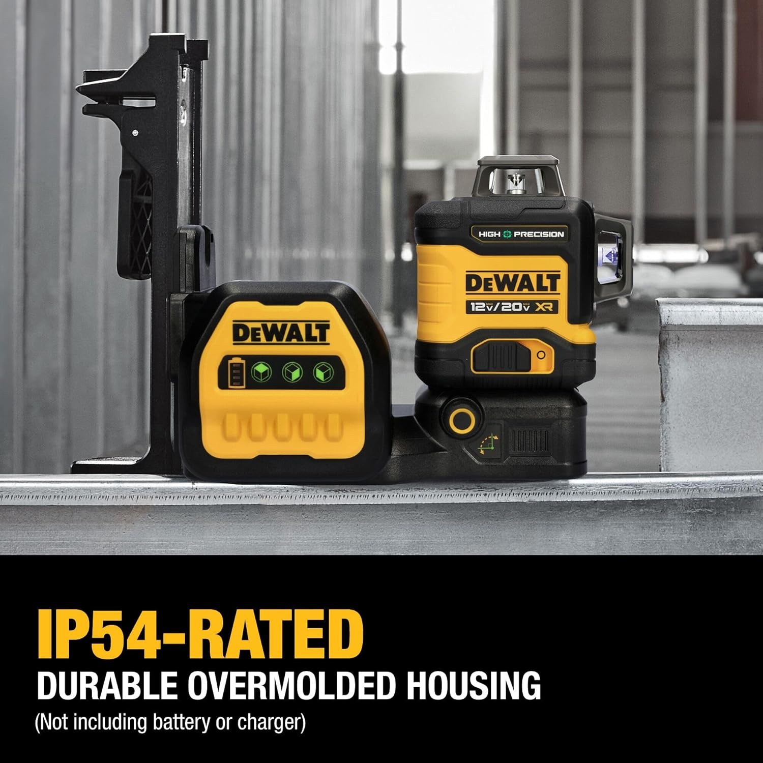 image:imageDEWALT 12V20V MAX XR Line Laser High Precision 3 X 360 Green Battery and Charger Included DCLE34033D1