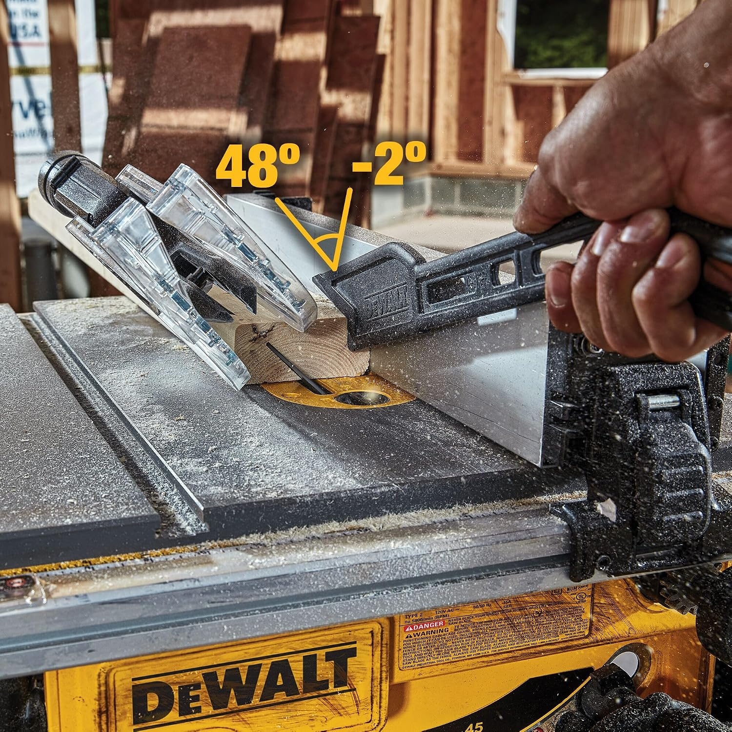 image:imageDEWALT 15 Amp 814 in Compact Portable Jobsite Table Saw DWE7485814Inch Saw