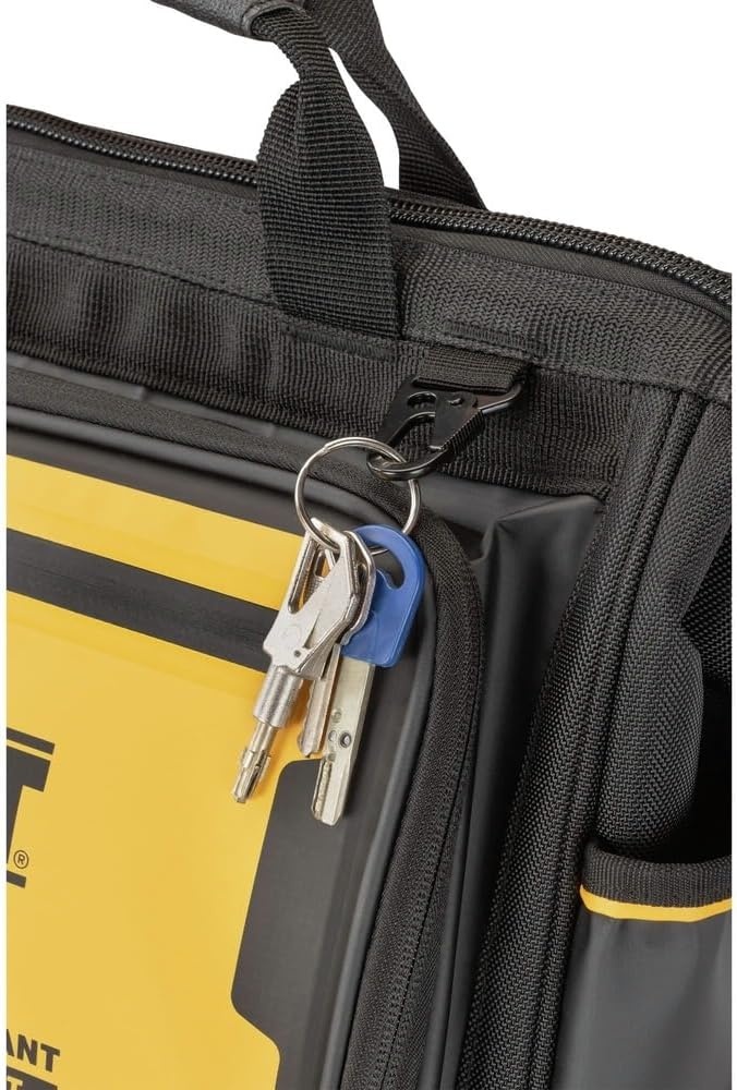 image:imageDEWALT 18 Inch Rolling Tool Storage Bag with 27 Pockets DWST56010716 Open Mouth Tool Bag