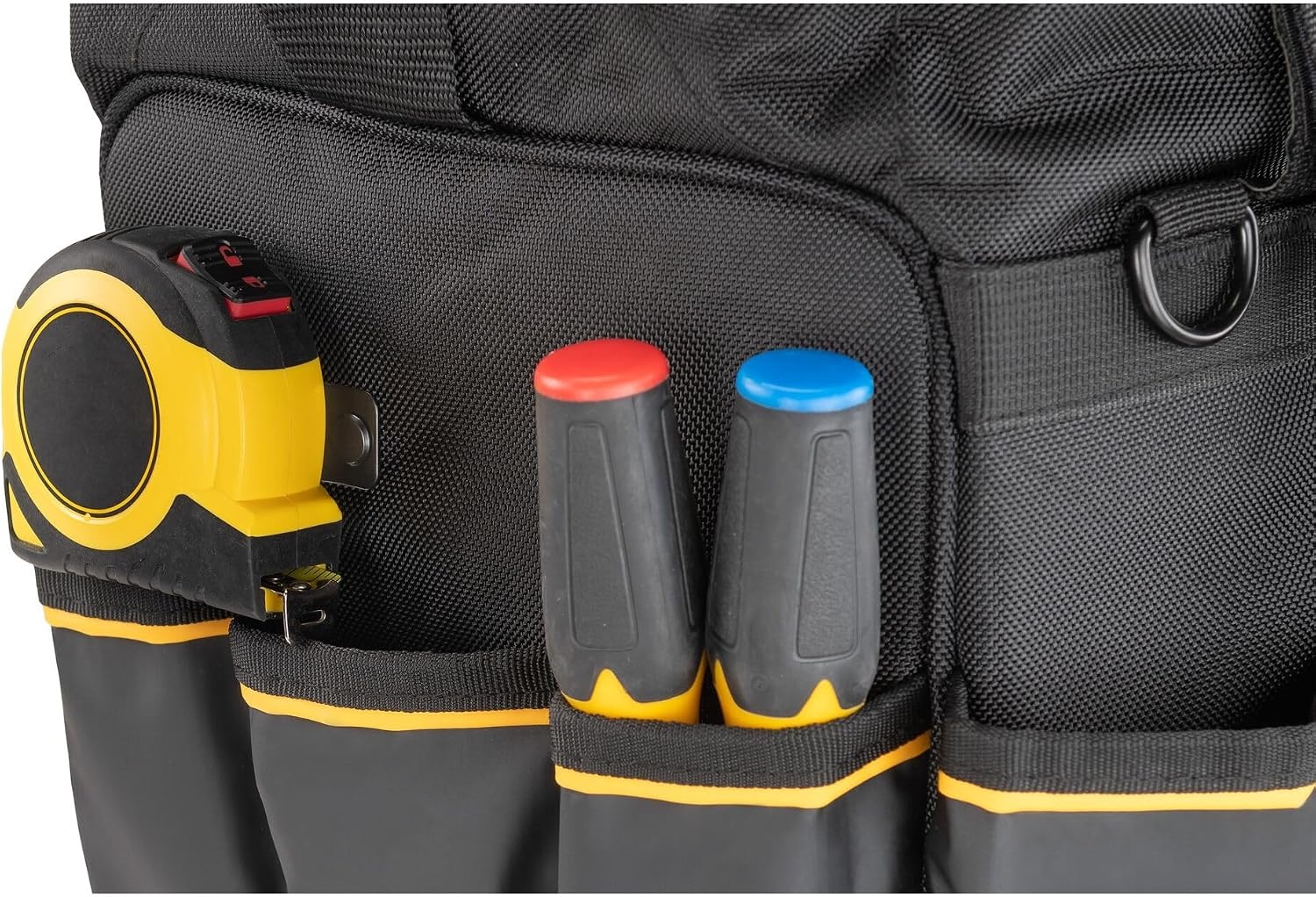 image:imageDEWALT 18 Inch Rolling Tool Storage Bag with 27 Pockets DWST56010720 Open Mouth Tool Bag