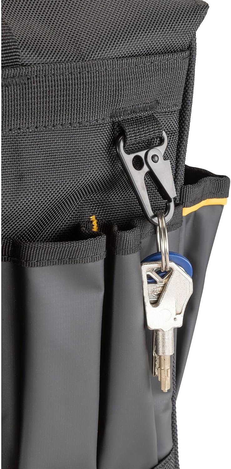 image:imageDEWALT 18 Inch Rolling Tool Storage Bag with 27 Pockets DWST56010720 Open Mouth Tool Bag