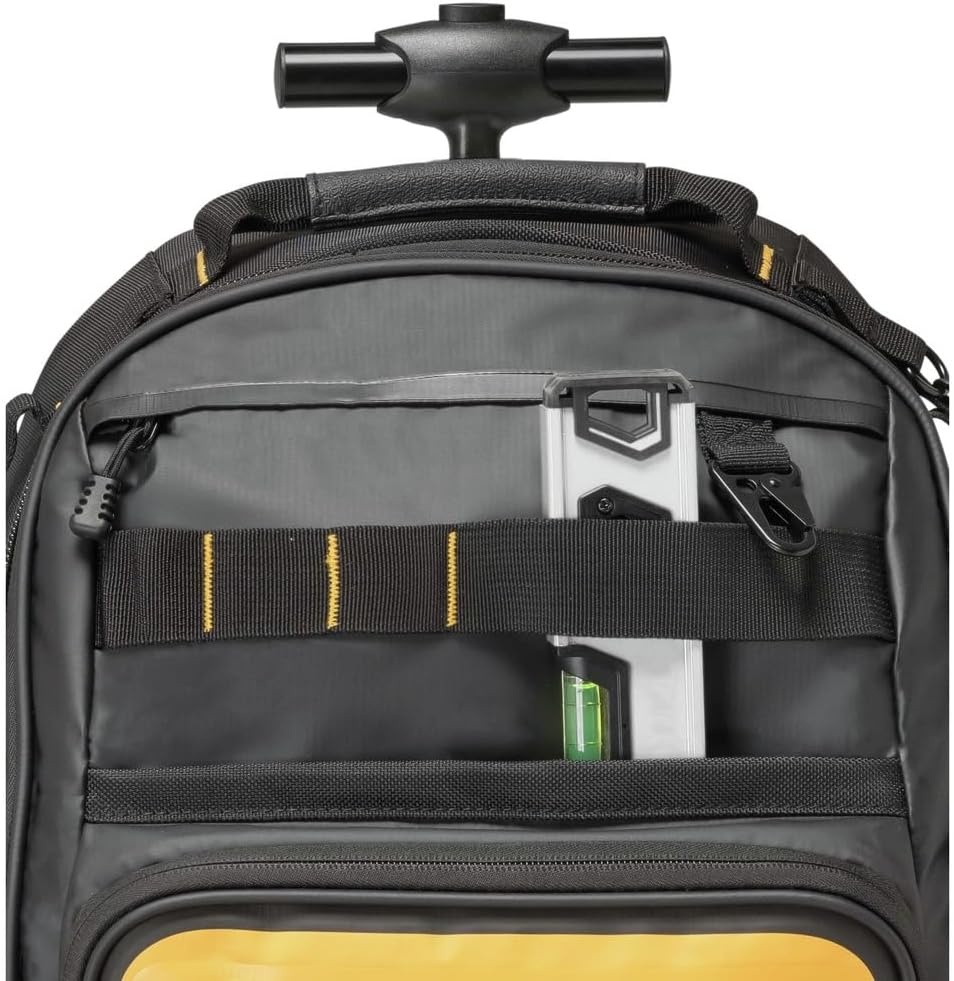 image:imageDEWALT 18 Inch Rolling Tool Storage Bag with 27 Pockets DWST560107Backpack on Wheels