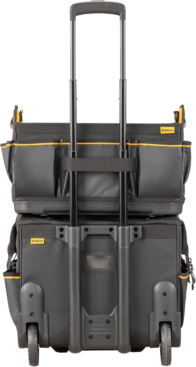 image:imageDEWALT 18 Inch Rolling Tool Storage Bag with 27 Pockets DWST560107Tool Tote