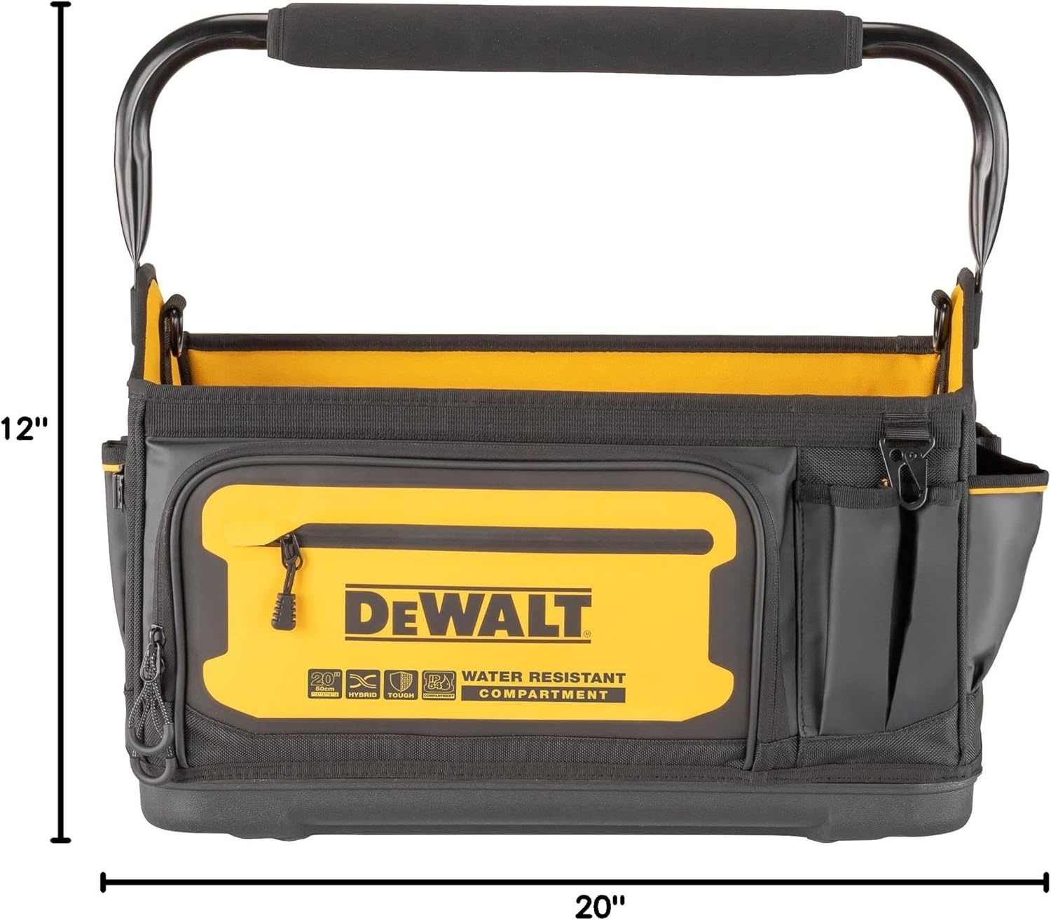 image:imageDEWALT 18 Inch Rolling Tool Storage Bag with 27 Pockets DWST560107Tool Tote