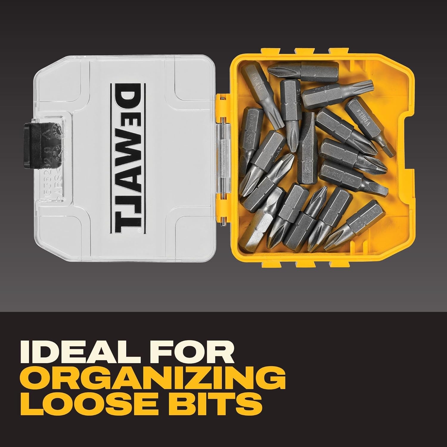 image:imageDEWALT 18 pc Compact Magnetic Drive Guide Set Yellow DWAF2058CSOne Size