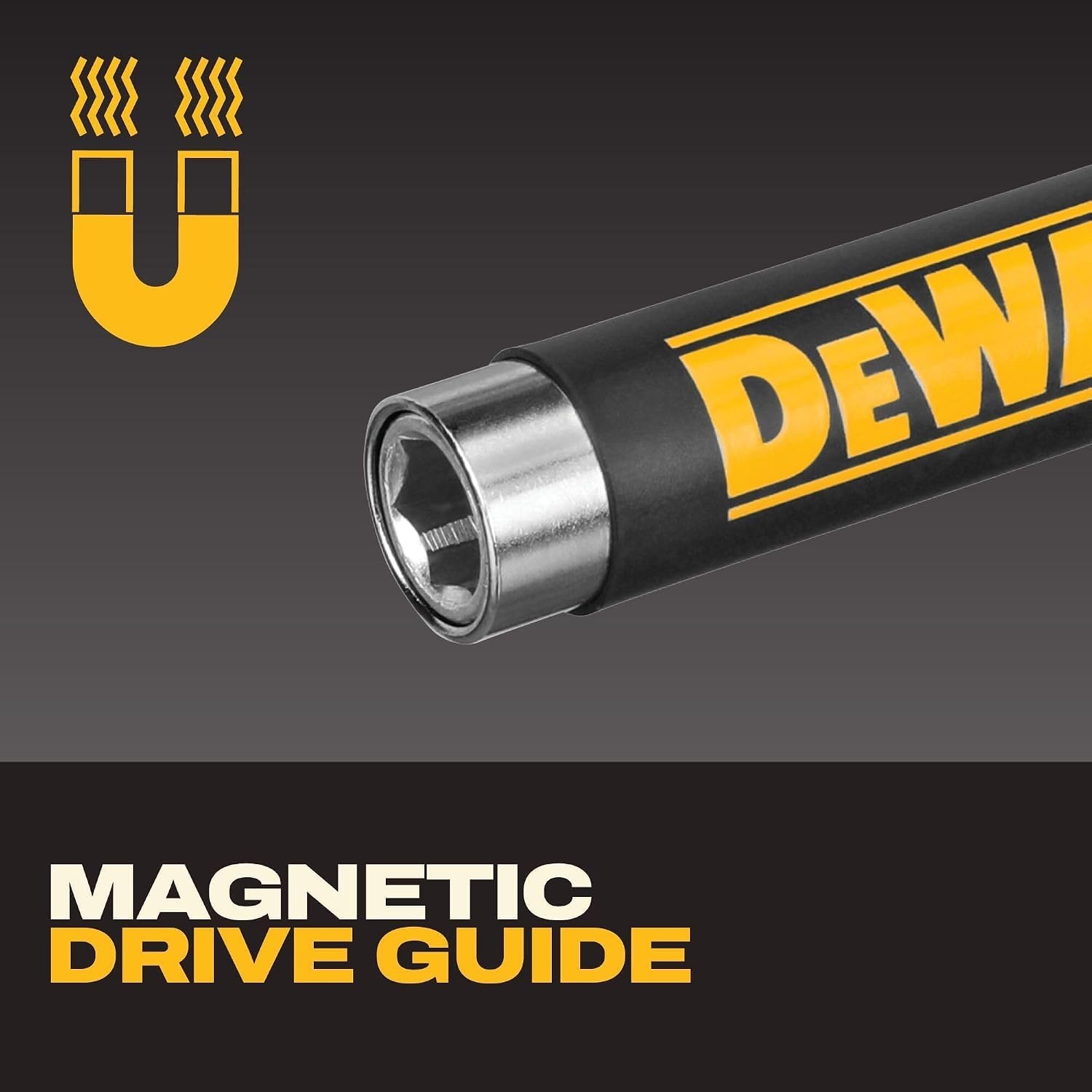image:imageDEWALT 18 pc Compact Magnetic Drive Guide Set Yellow DWAF2058CSOne Size