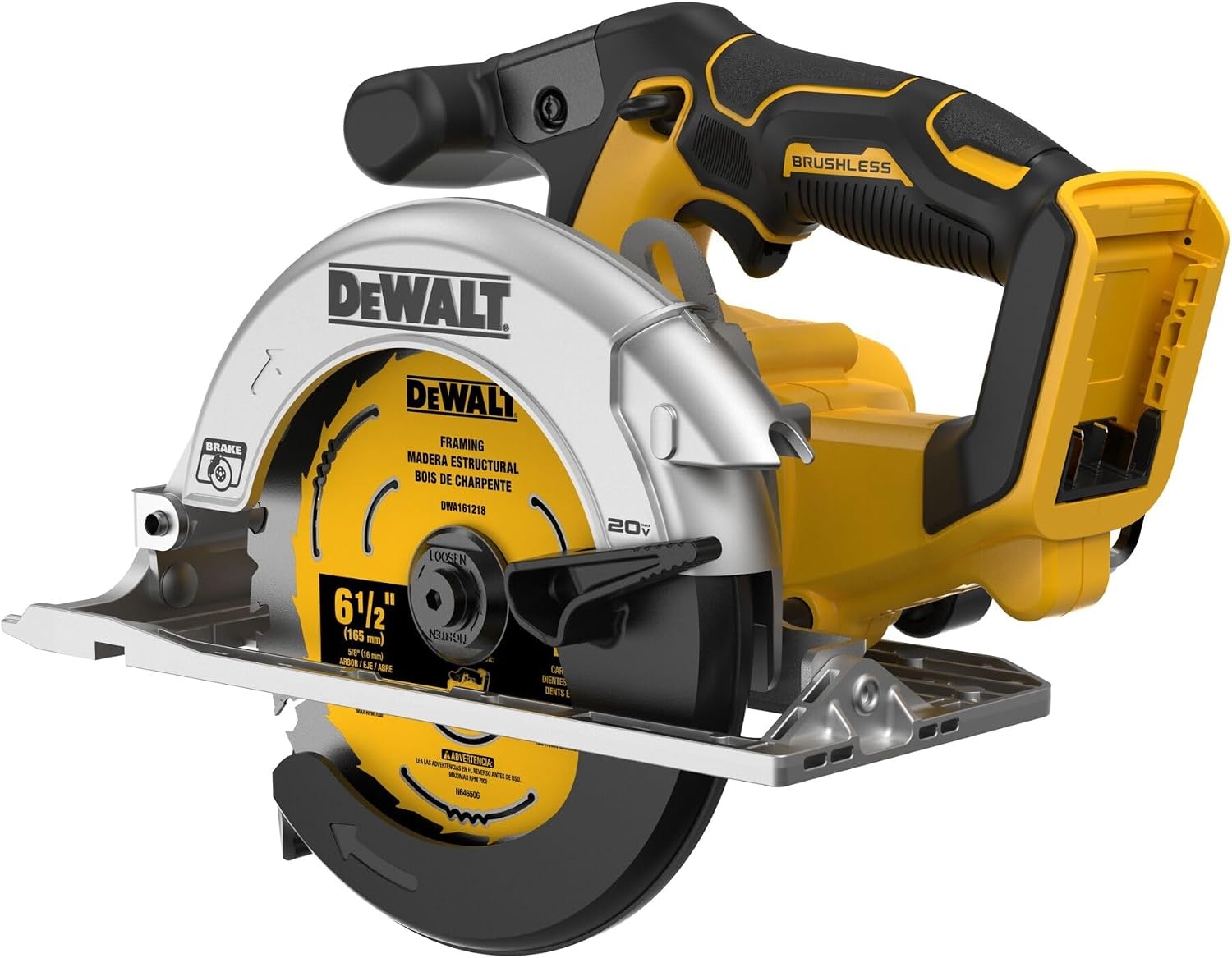 image:imageDEWALT 20V MAX 612 in Brushless Cordless Circular Saw Tool Only DCS565B612Inch