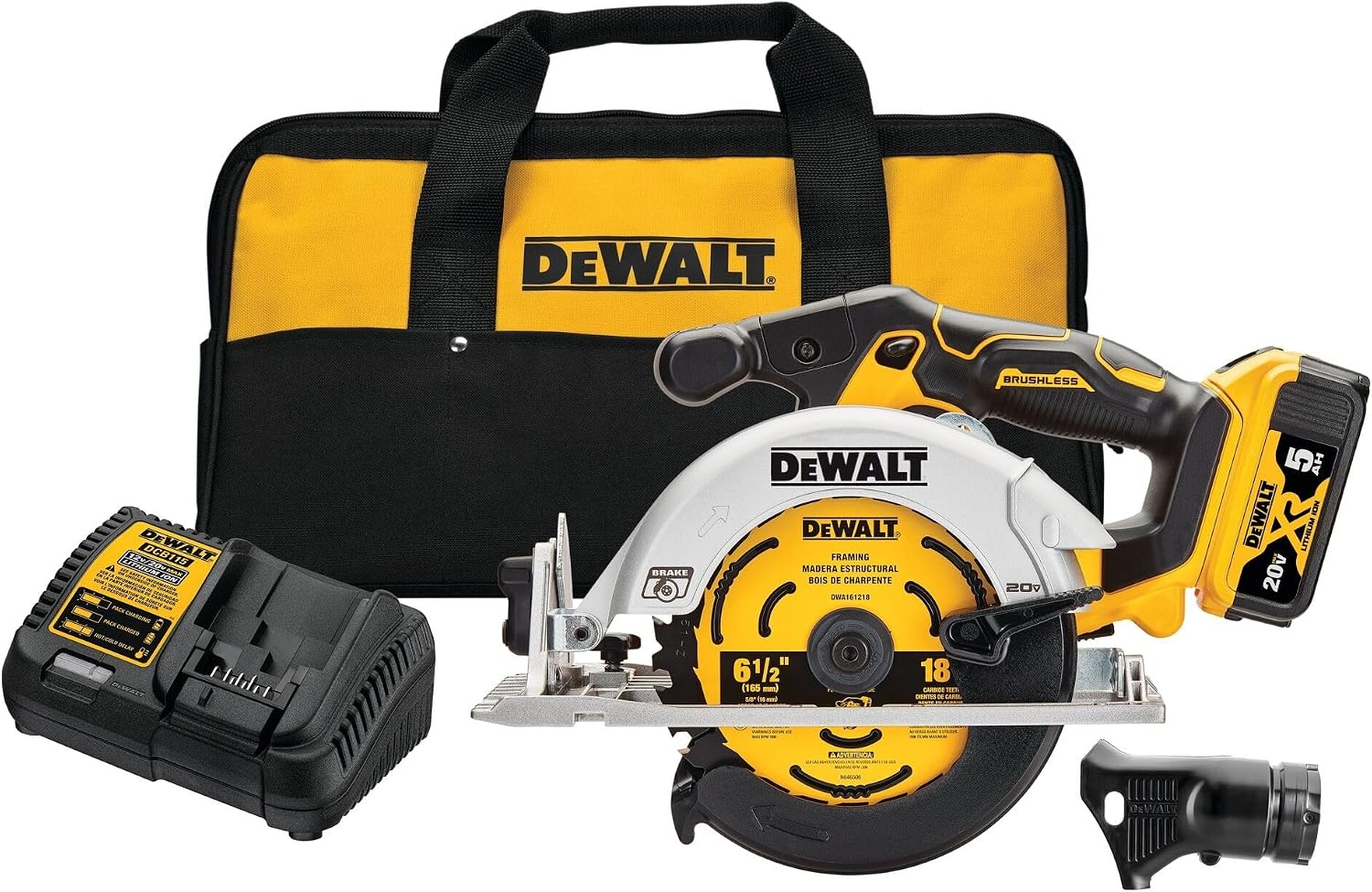 image:imageDEWALT 20V MAX 612 in Brushless Cordless Circular Saw Tool Only DCS565B612Inch