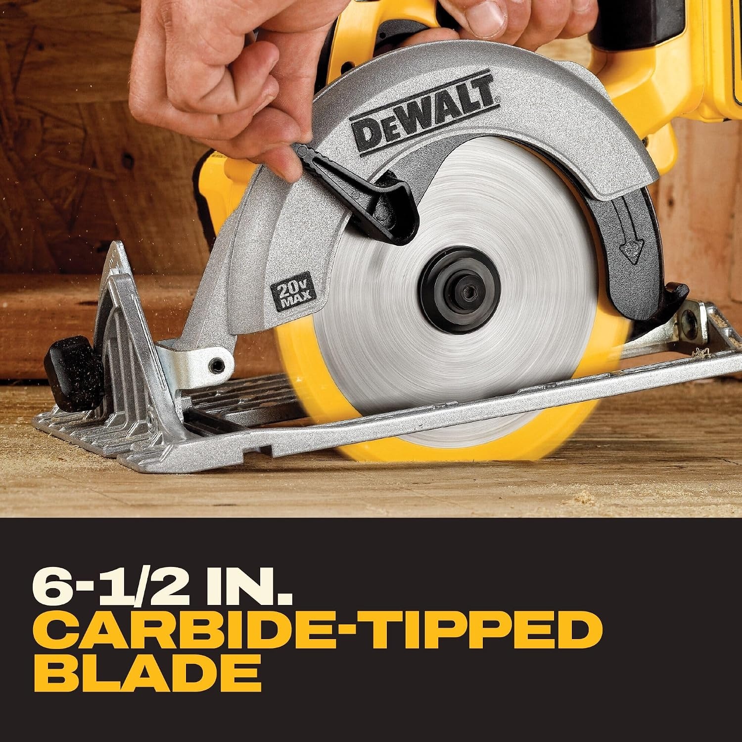 image:imageDEWALT 20V MAX 612Inch Circular Saw Kit with 50Ah Battery and Charger DCS391P1Circular Saw Kit Only