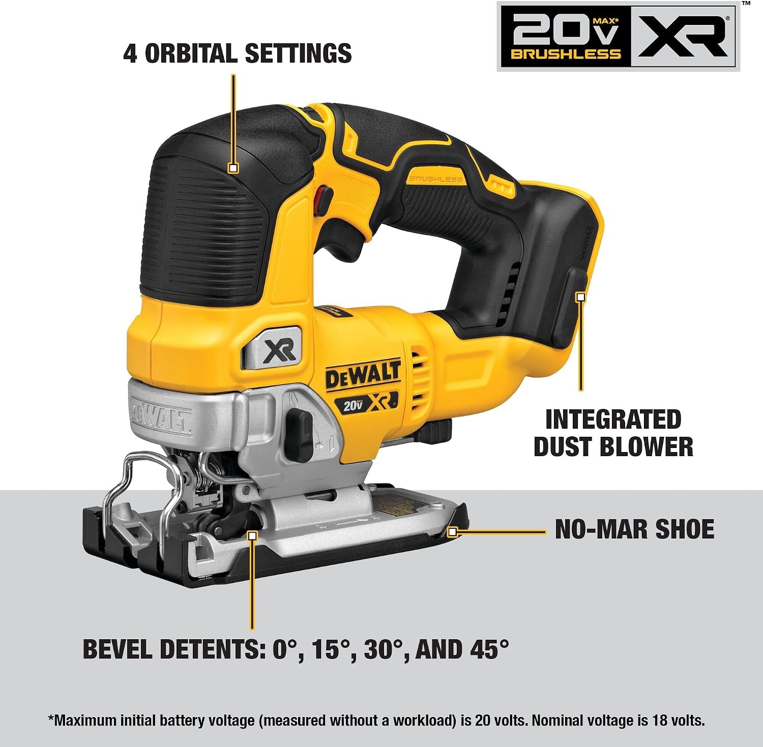 image:imageDEWALT 20V MAX 7Tool Combo Kit Includes Cordless Drill Impact Driver Reciprocating Saw Circular Saw Oscillating Tool Random Orbital Sander Jigsaw 5Ah Battery and Charger DCK751P17 Tool Combo Kit