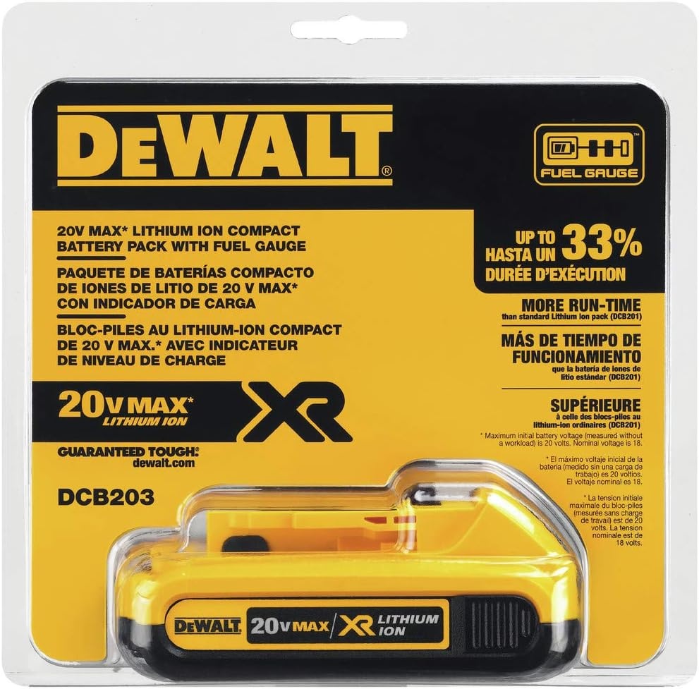 image:imageDEWALT 20V MAX Battery Compact 20Ah Double Pack DCB203220 Ah