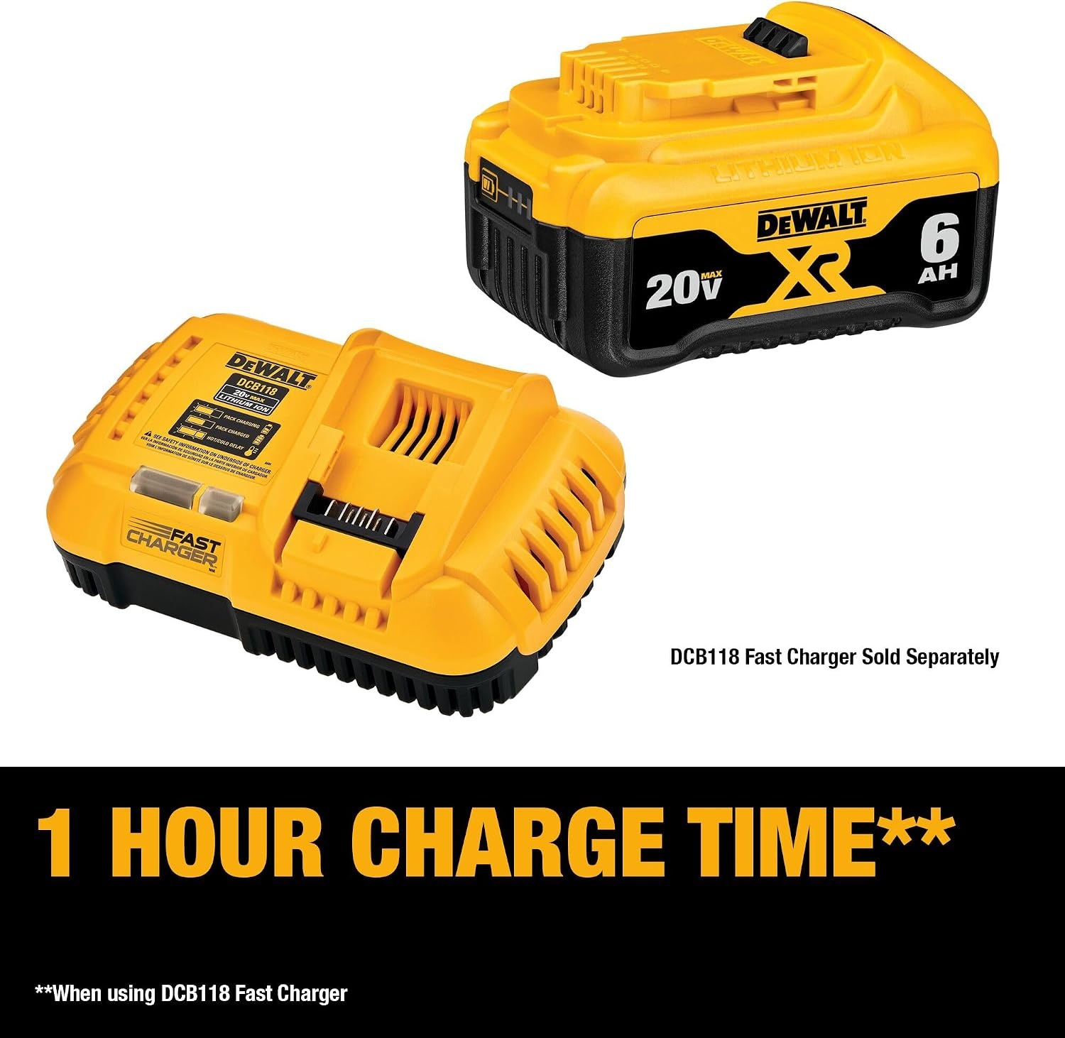 image:imageDEWALT 20V MAX Battery Premium 60Ah Double Pack DCB206220V MAX 6 Ah