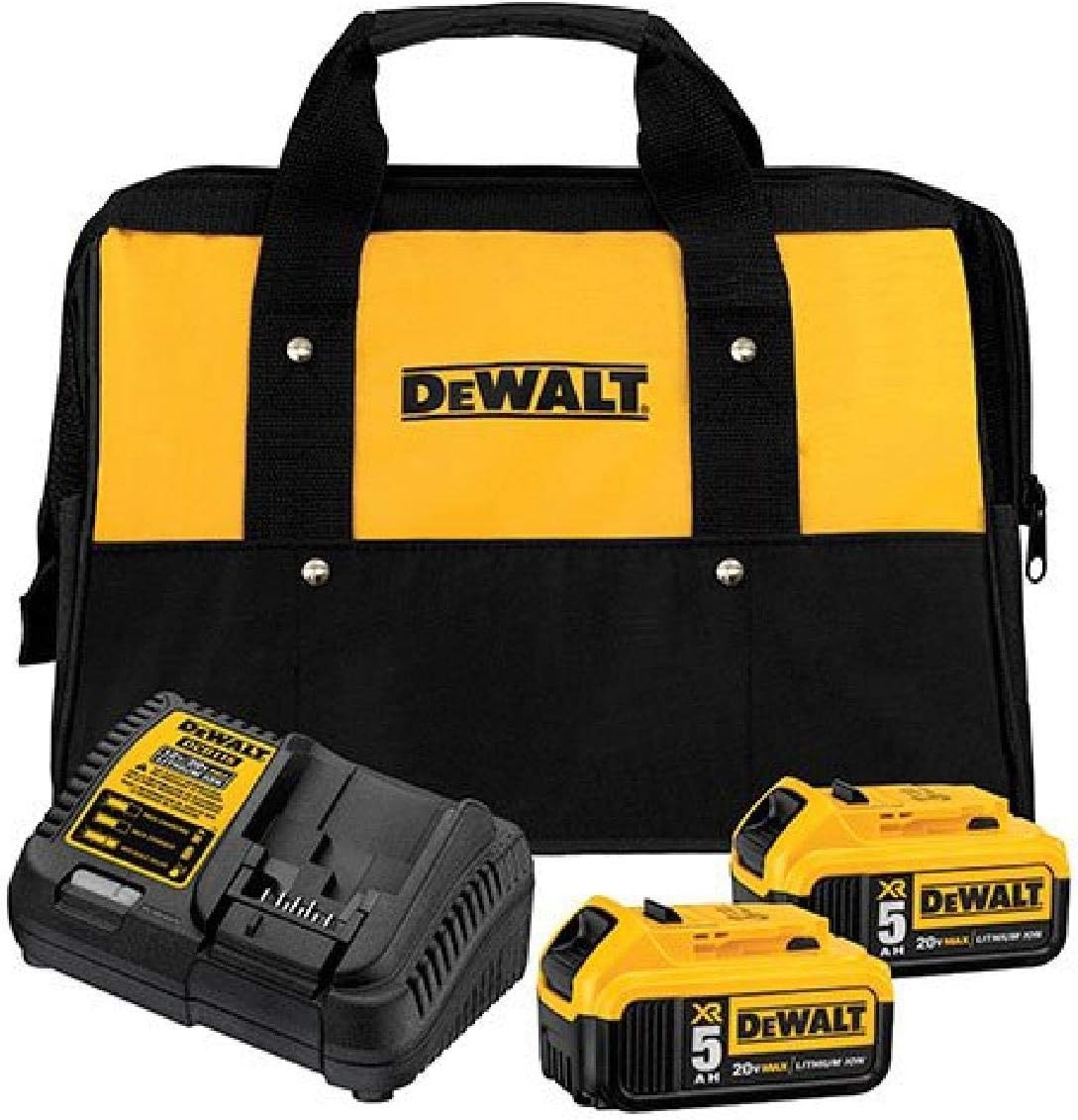 image:imageDEWALT 20V MAX Battery Starter Kit with 2 Batteries 50Ah DCB2052CK 20V MAX Circular Saw 612Inch Cordless Tool Only DCS565B