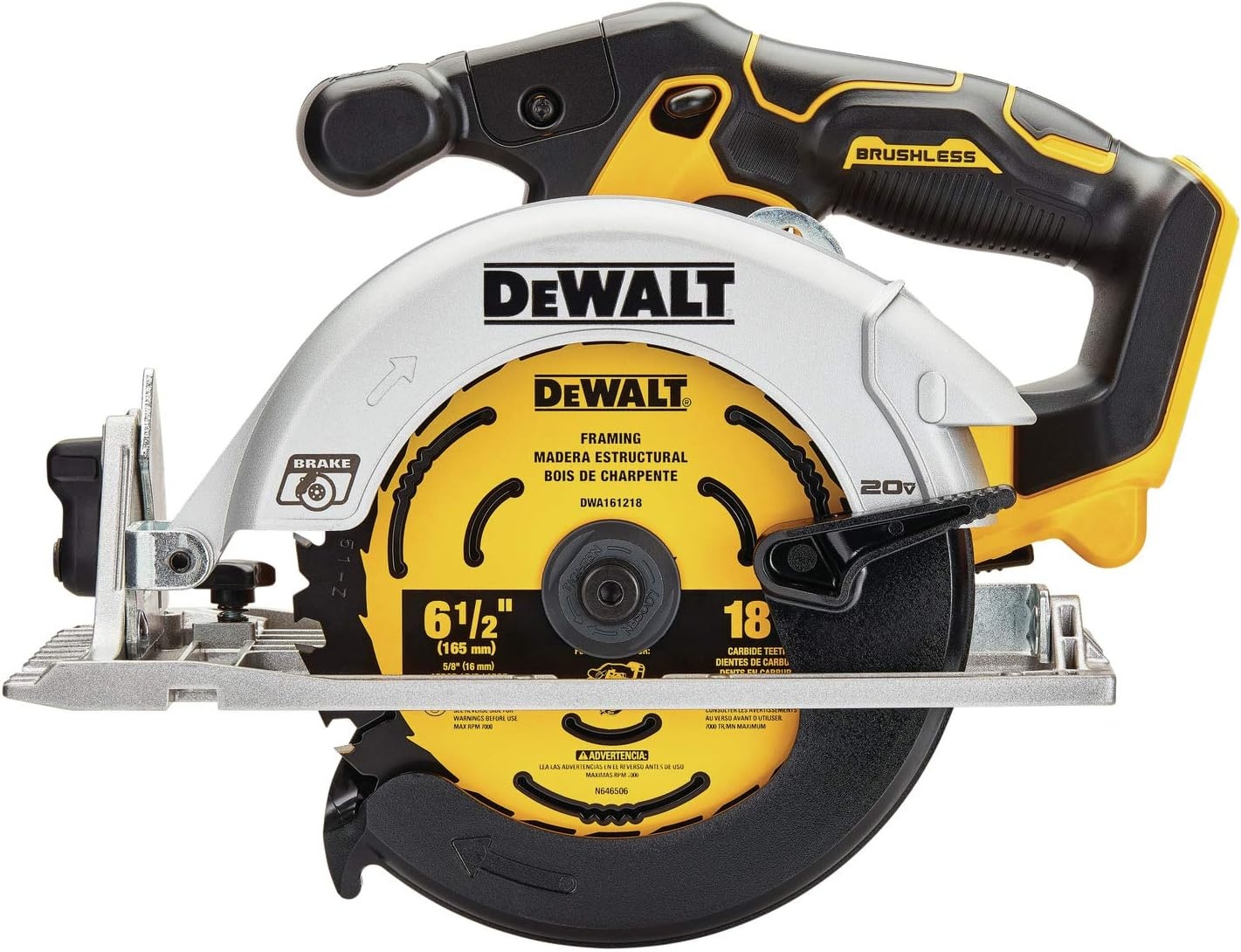 image:imageDEWALT 20V MAX Battery Starter Kit with 2 Batteries 50Ah DCB2052CK 20V MAX Circular Saw 612Inch Cordless Tool Only DCS565B