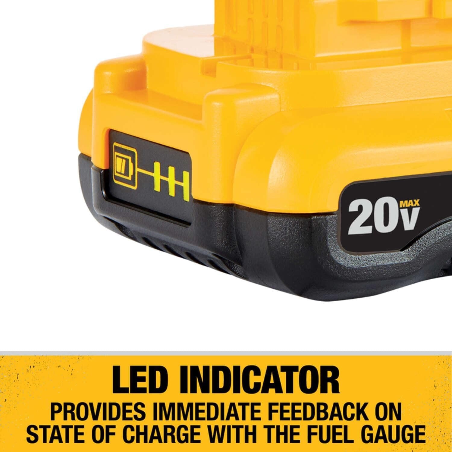 image:imageDEWALT 20V MAX Battery and Dewalt Battery Charger Combo XR POWERPACK 4Ah LED Charge IndicatorDCB2104C3 Ah