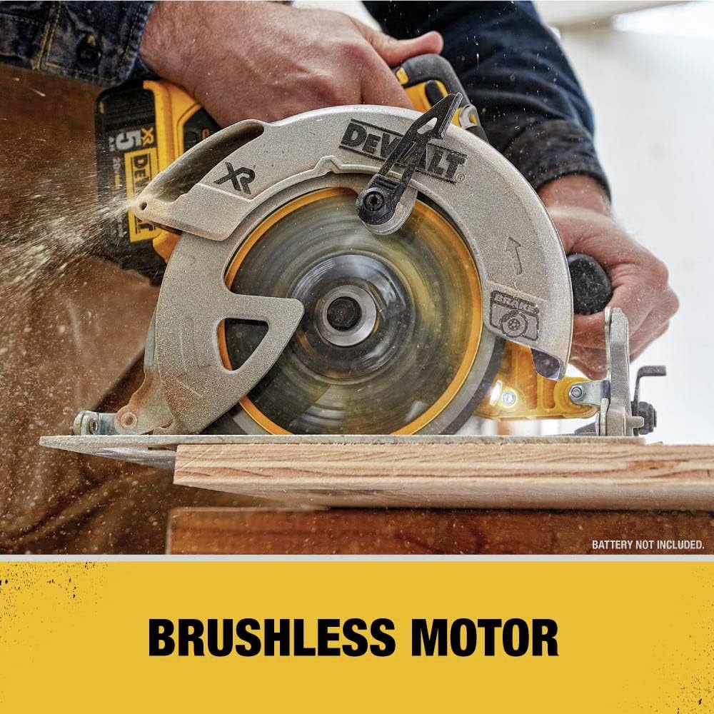 image:imageDEWALT 20V MAX Circular Saw Cordless with Brake 714 Inch Tool Only DCS570BCircular Saw Only