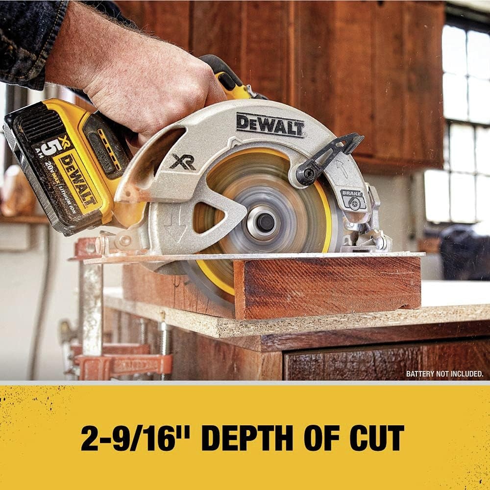 image:imageDEWALT 20V MAX Circular Saw Cordless with Brake 714 Inch Tool Only DCS570BCircular Saw Only