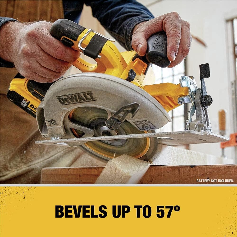 image:imageDEWALT 20V MAX Circular Saw Cordless with Brake 714 Inch Tool Only DCS570BCircular Saw Only
