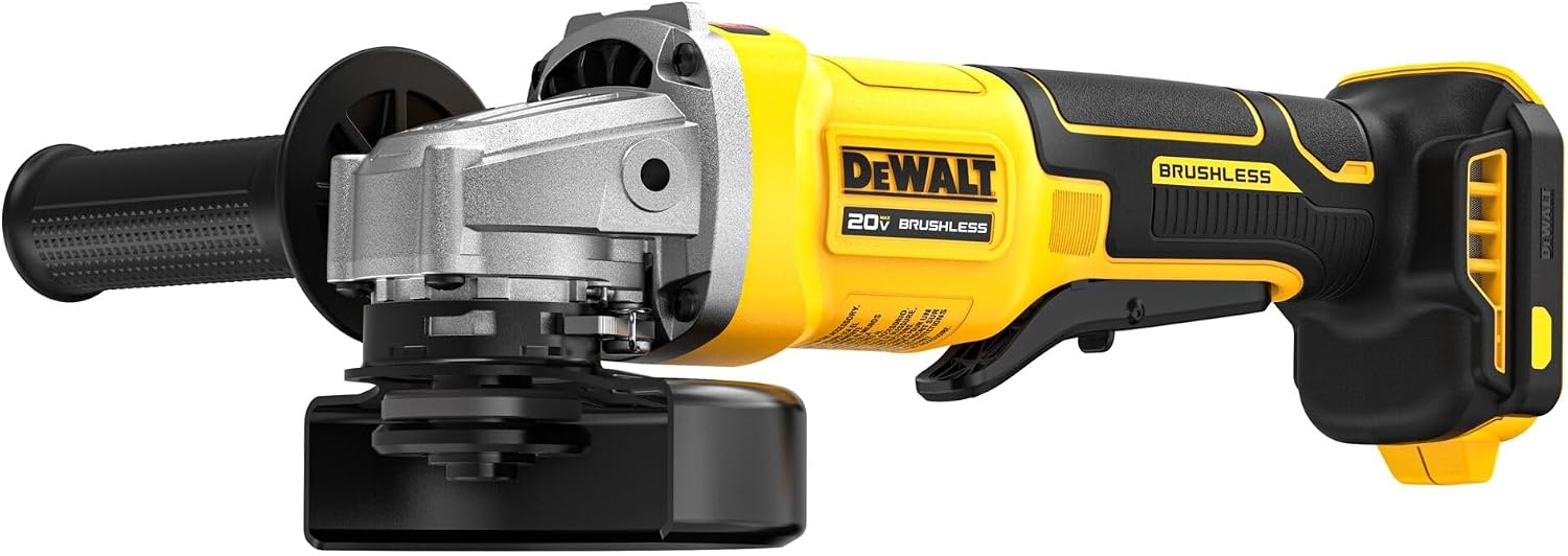 image:imageDEWALT 20V MAX Cordless 4 12 Inch PaddleSwitch Grinder Bare Tool Only DCG408BOne Size