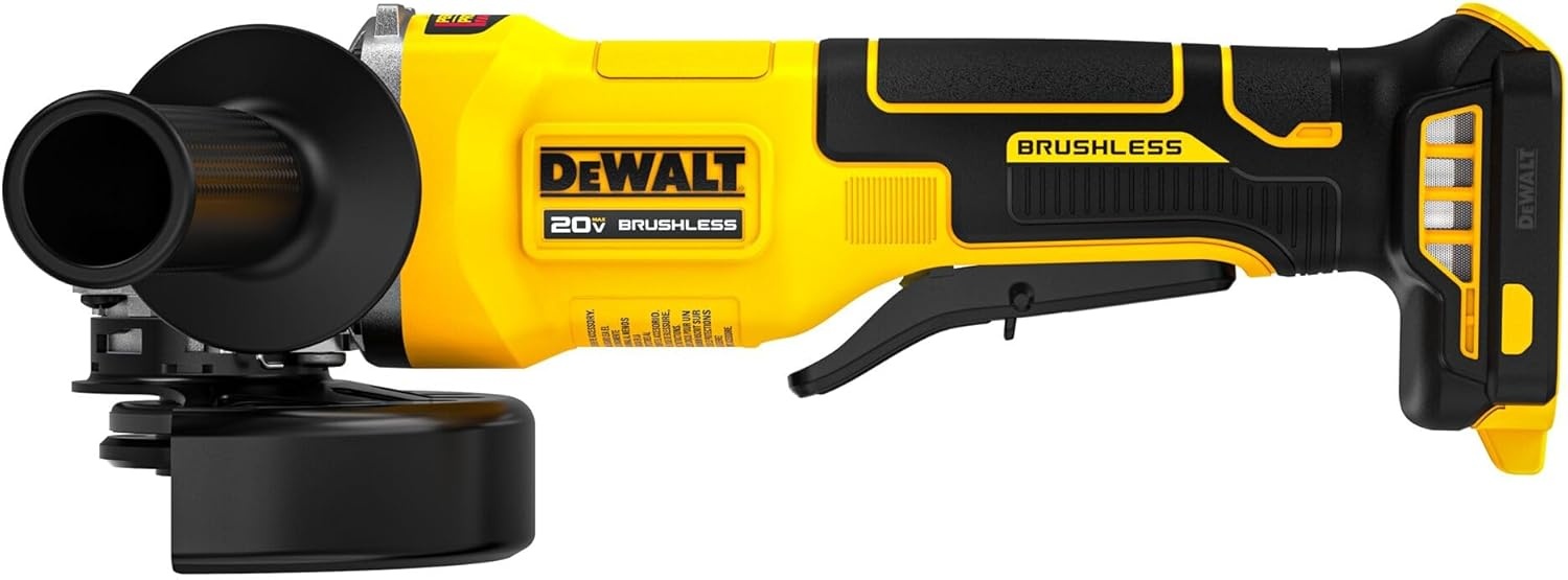 image:imageDEWALT 20V MAX Cordless 4 12 Inch PaddleSwitch Grinder Bare Tool Only DCG408BOne Size