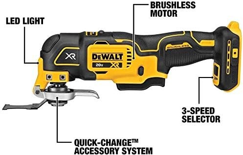 image:imageDEWALT 20V MAX Cordless Drill Driver and Oscillating MultiTool Combo Kit with 2 x 2 Ah Batteries and Charger Blade and Workbag DCK251D24 Tool Combo Kit