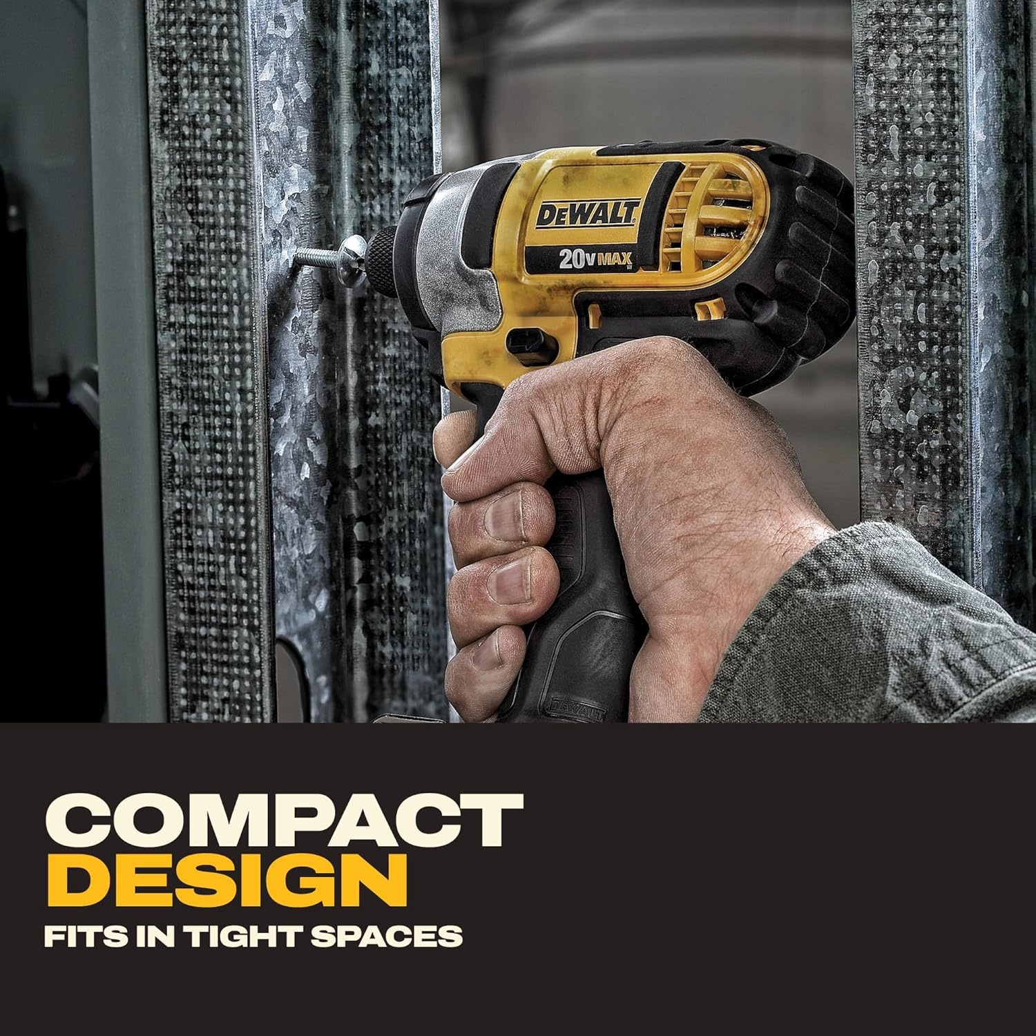 image:imageDEWALT 20V MAX Cordless Drill and Impact Driver Power Tool Combo Kit Includes 2 Batteries Charger and Bag DCK240C2