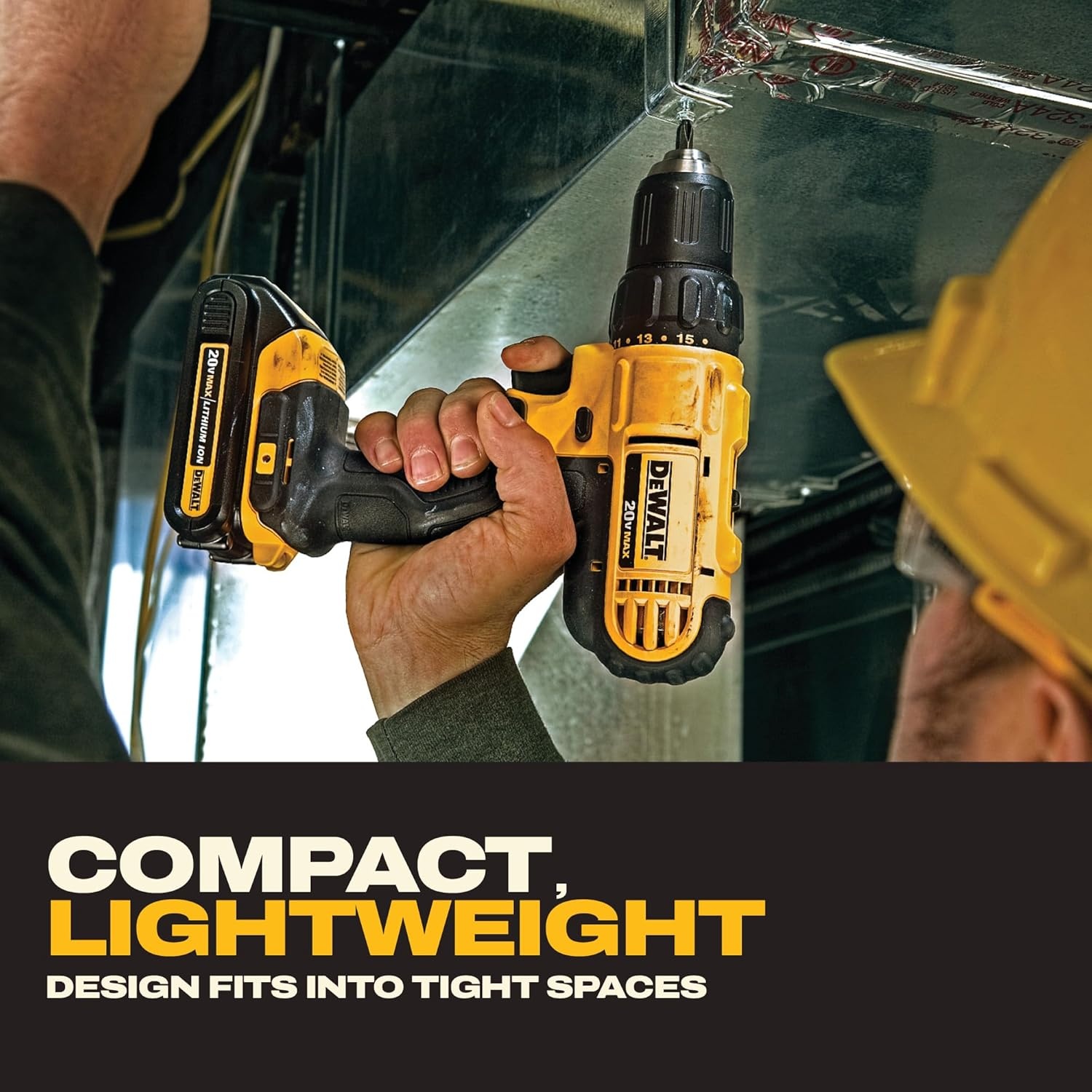 image:imageDEWALT 20V MAX Cordless Drill and Impact Driver Power Tool Combo Kit Includes 2 Batteries Charger and Bag DCK240C2