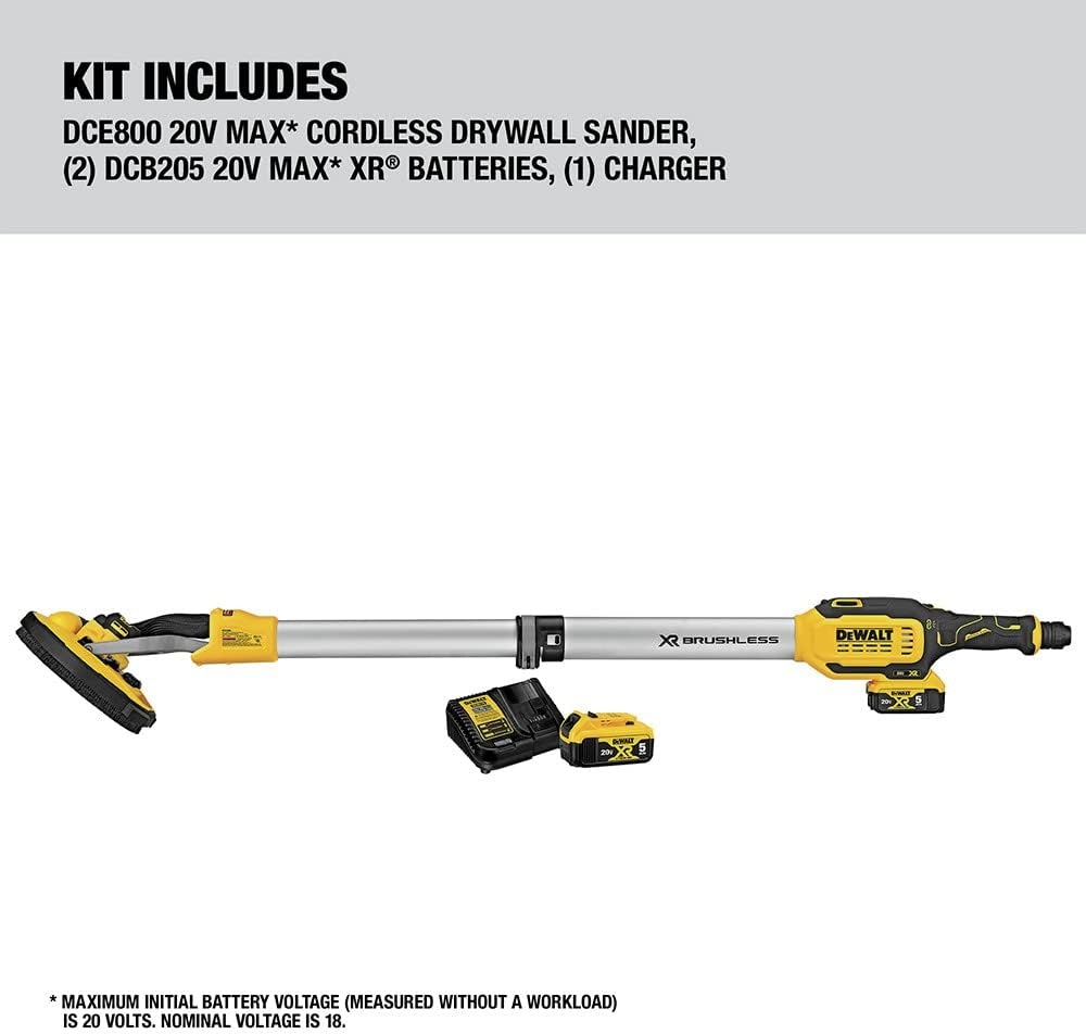 image:imageDEWALT 20V MAX Cordless Drywall Sander Tool Only DCE800B