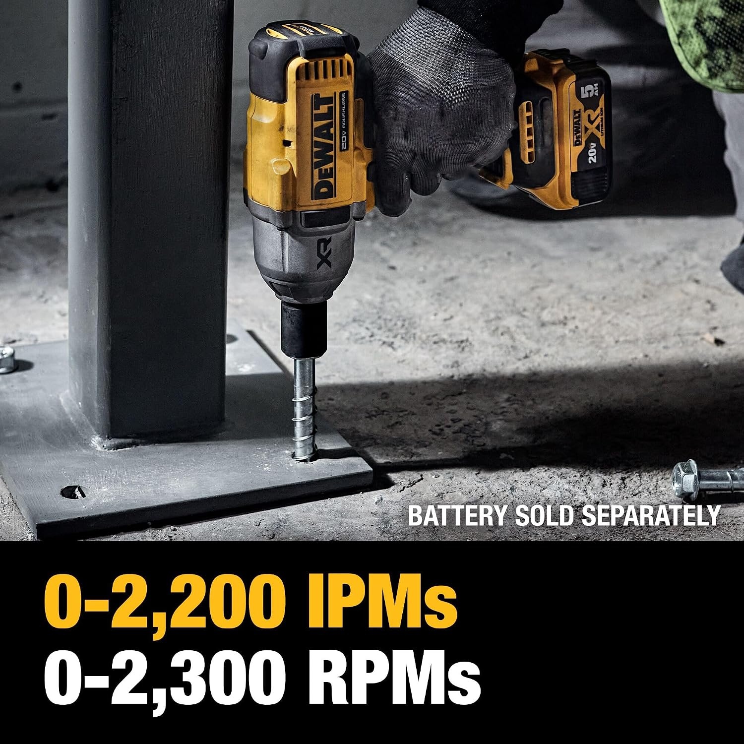 image:imageDEWALT 20V MAX Cordless Impact Wrench 12 Impact Gun 4Speed High Torque with Hog Ring Anvil and LED Light Brushless Motor Precision Wrench Tool Only DCF900BLarge Pack of 3