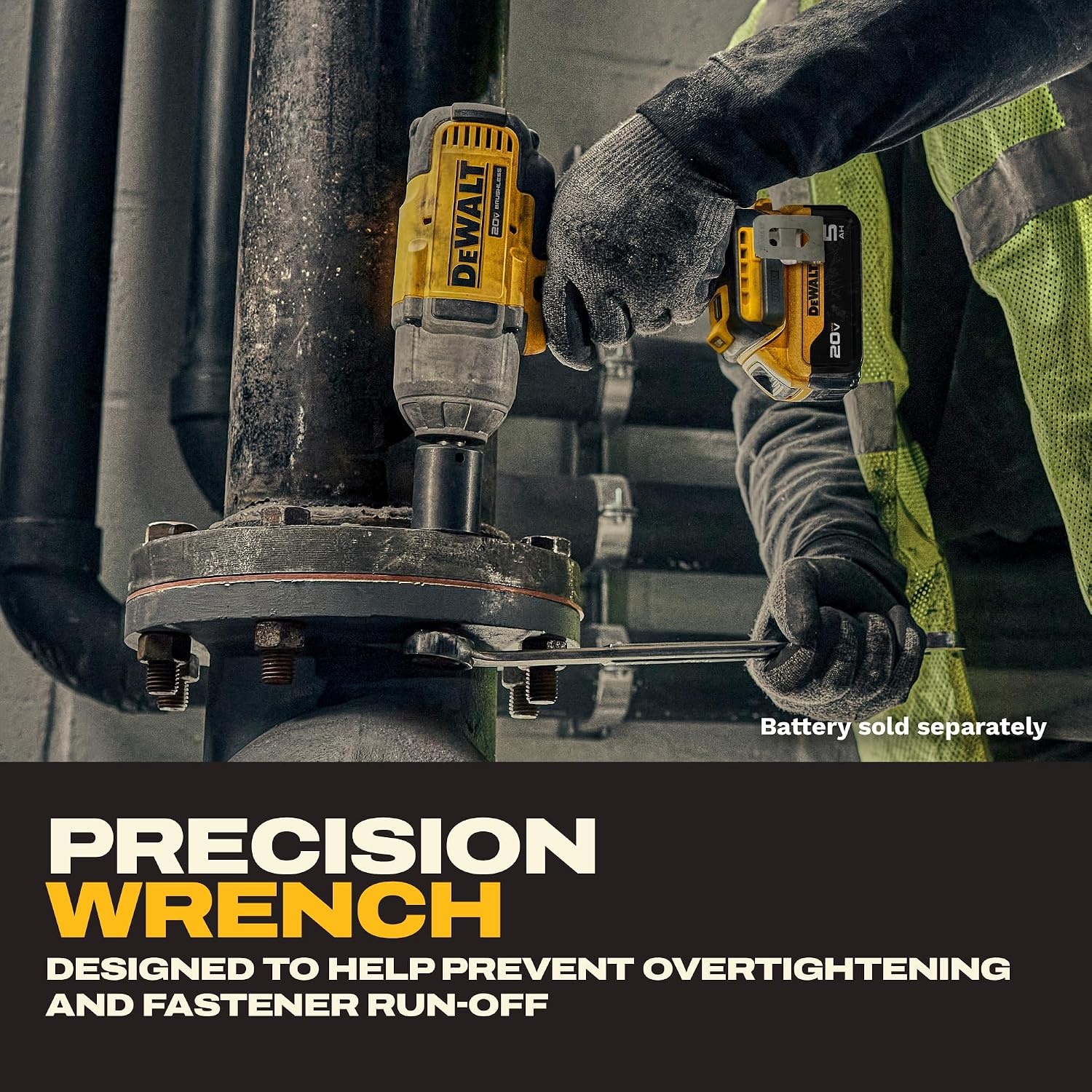image:imageDEWALT 20V MAX Cordless Impact Wrench 12 Impact Gun 4Speed High Torque with Hog Ring Anvil and LED Light Brushless Motor Precision Wrench Tool Only DCF900BLarge