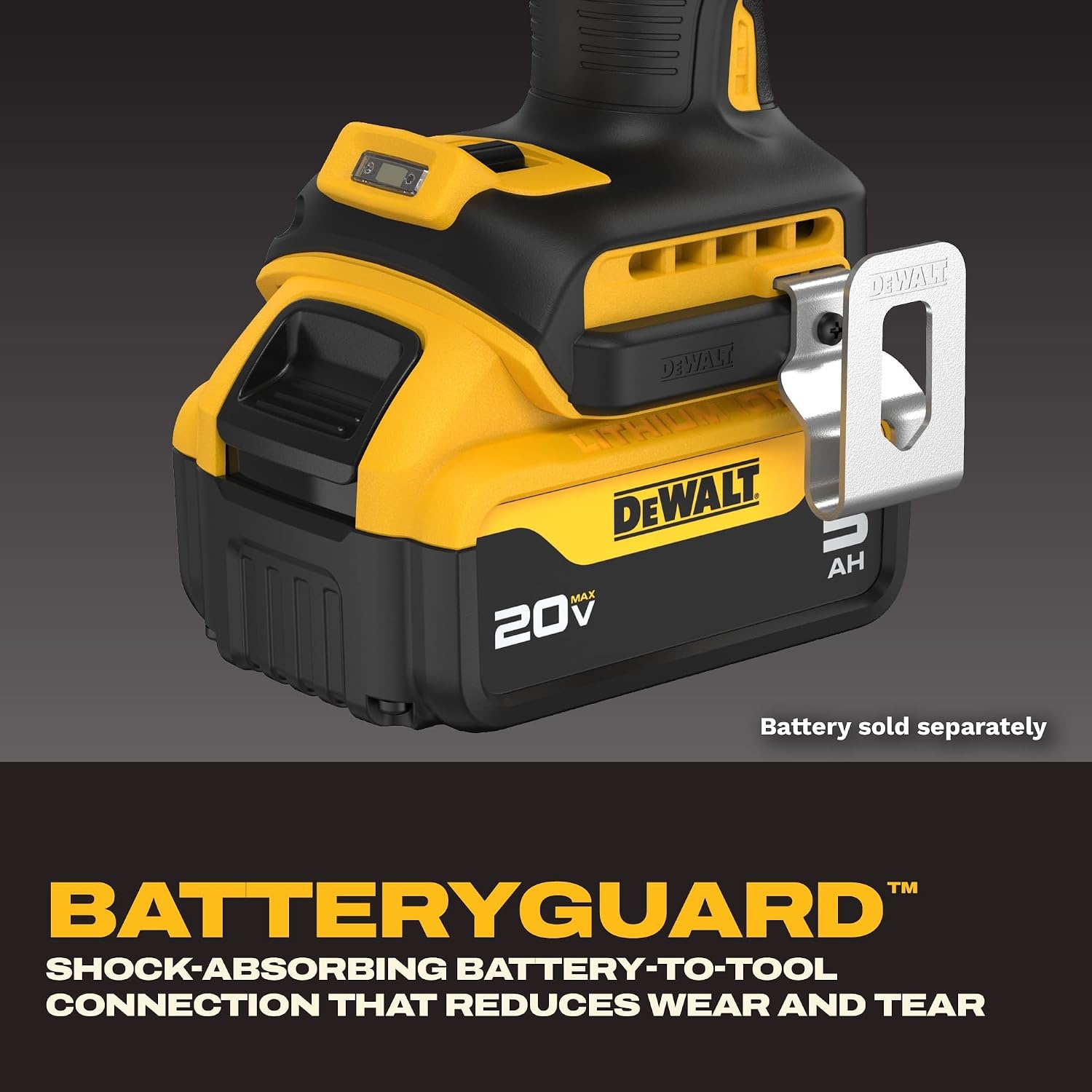 image:imageDEWALT 20V MAX Cordless Impact Wrench 12 Impact Gun 4Speed High Torque with Hog Ring Anvil and LED Light Brushless Motor Precision Wrench Tool Only DCF900BLarge