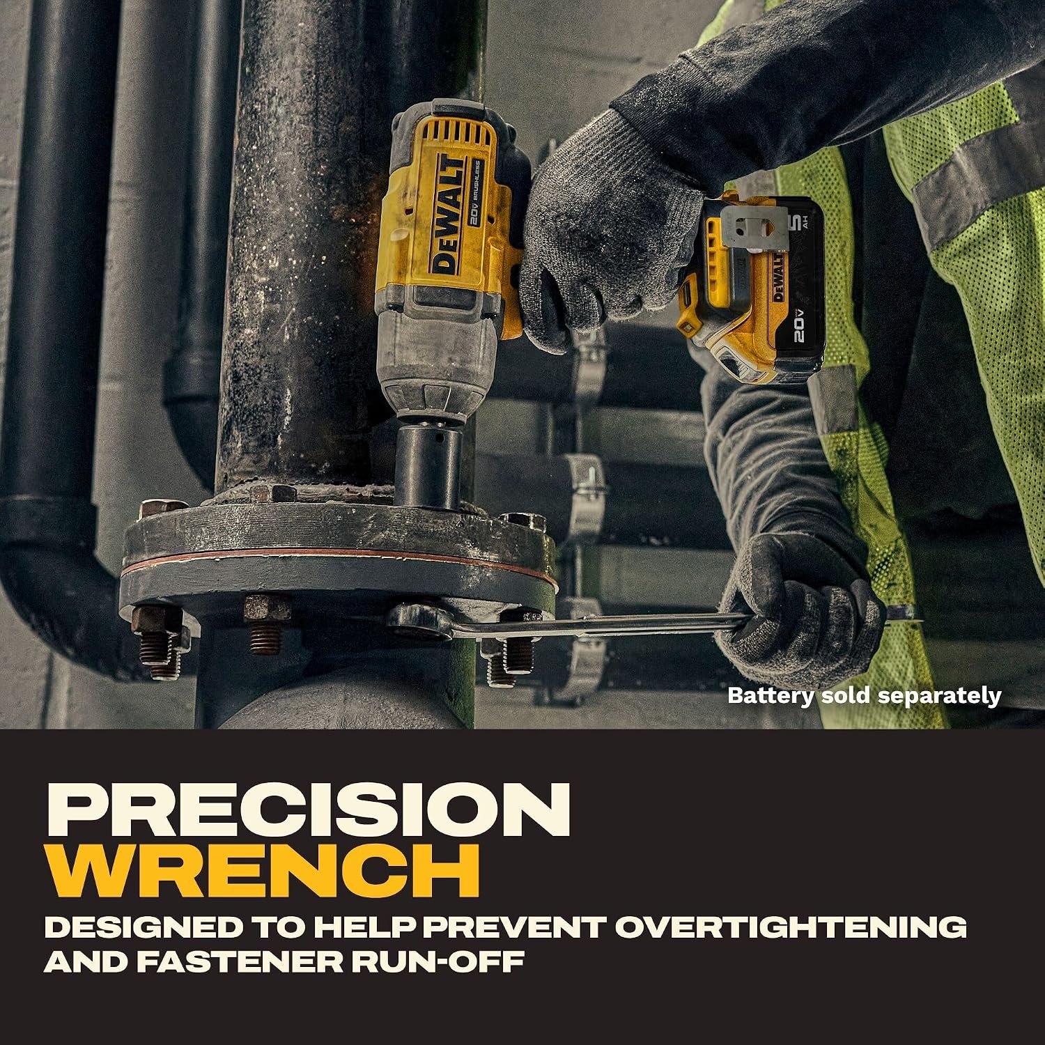 image:imageDEWALT 20V MAX Cordless Impact Wrench with Hog Ring Anvil Brushless High Torque 12 Impact Gun 4Mode Speed Includes Battery Charger and Kit Bag DCF900P1Impact Wrench Kit
