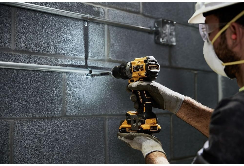 image:imageDEWALT 20V MAX Hammer Drill 12 Cordless and Brushless Compact with 2Speed Setting Bare Tool Only DCD805B Special Feature Variable Speed20V MAX