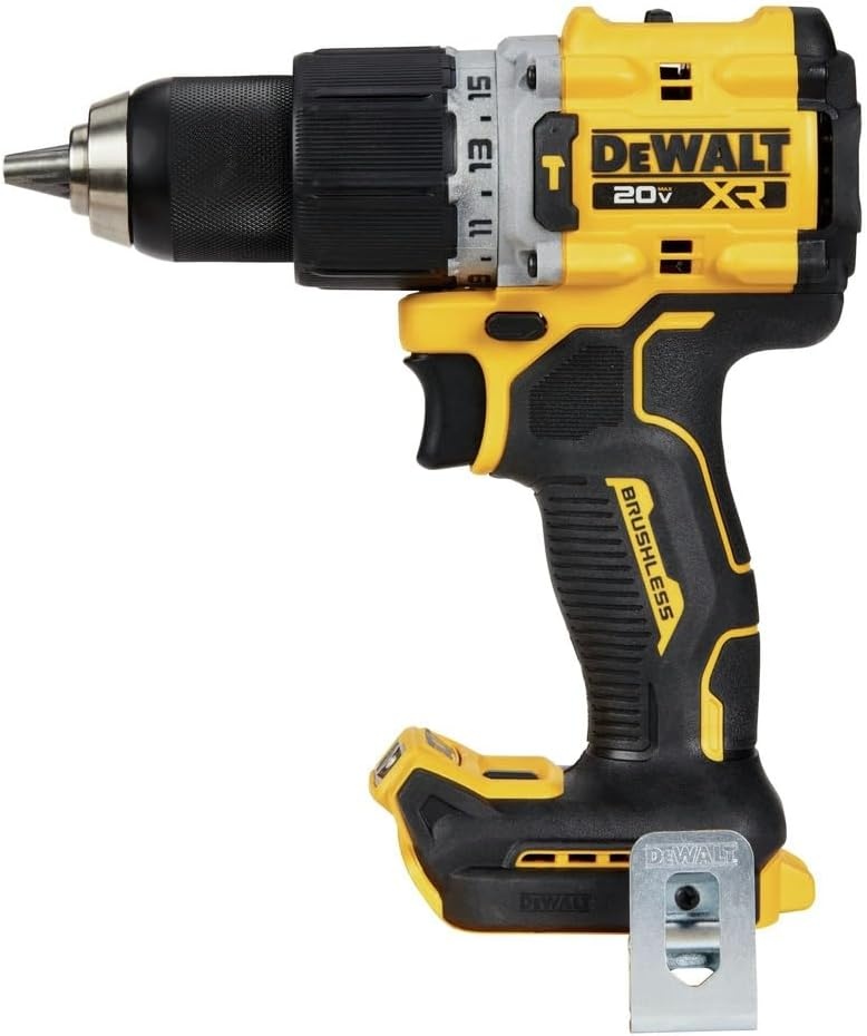 image:imageDEWALT 20V MAX Hammer Drill 12 Cordless and Brushless Compact with 2Speed Setting Bare Tool Only DCD805B Special Feature Variable Speed20V MAX