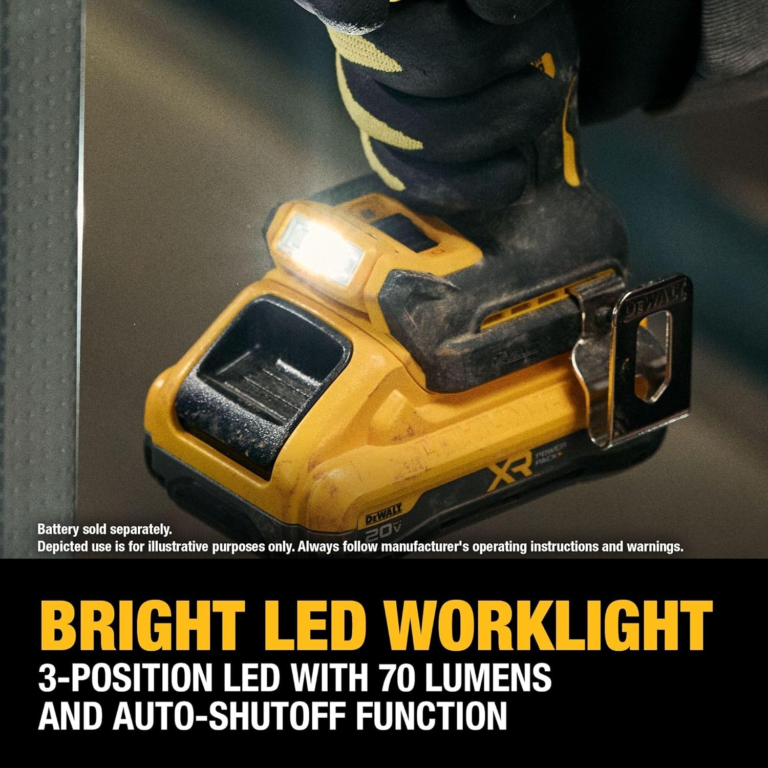 image:imageDEWALT 20V MAX Hammer Drill 12 Cordless and Brushless Compact with 2Speed Setting Bare Tool Only DCD805B Special Feature Variable Speed20V MAX XR