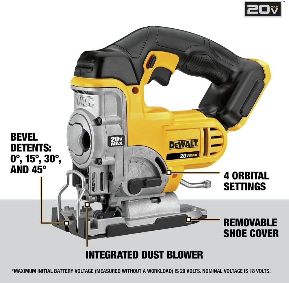 image:imageDEWALT 20V MAX Jig Saw Tool Only DCS331BJig Saw Only