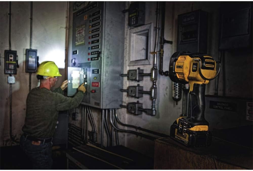 image:imageDEWALT 20V MAX LED Work Light Handheld Spotlight with 508 Yard Distance Pivoting Head 1500 Lumens Cordless Battery Not Included DCL043Spotlight