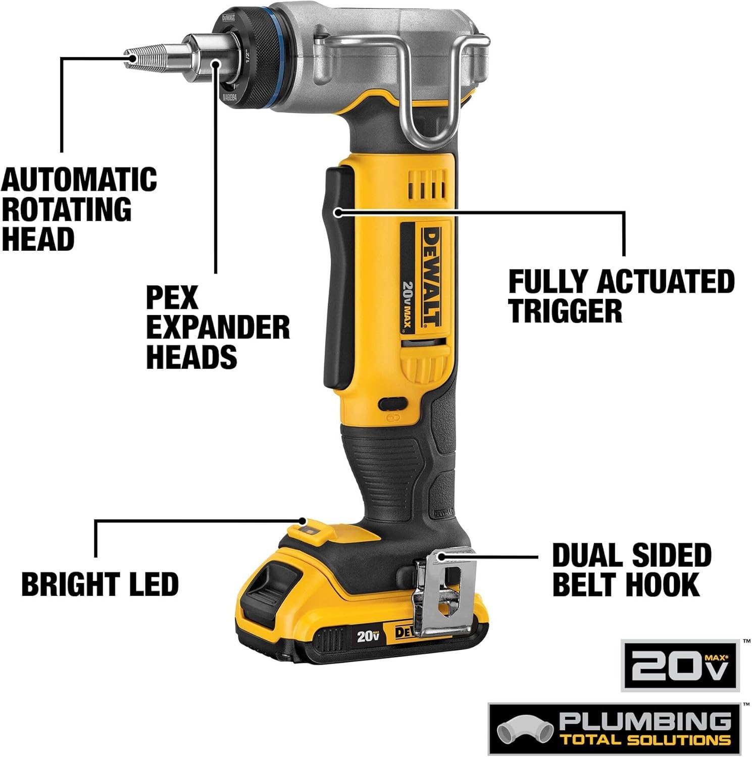 image:imageDEWALT 20V MAX PEX Expander Tool Kit 1Inch DCE400D2