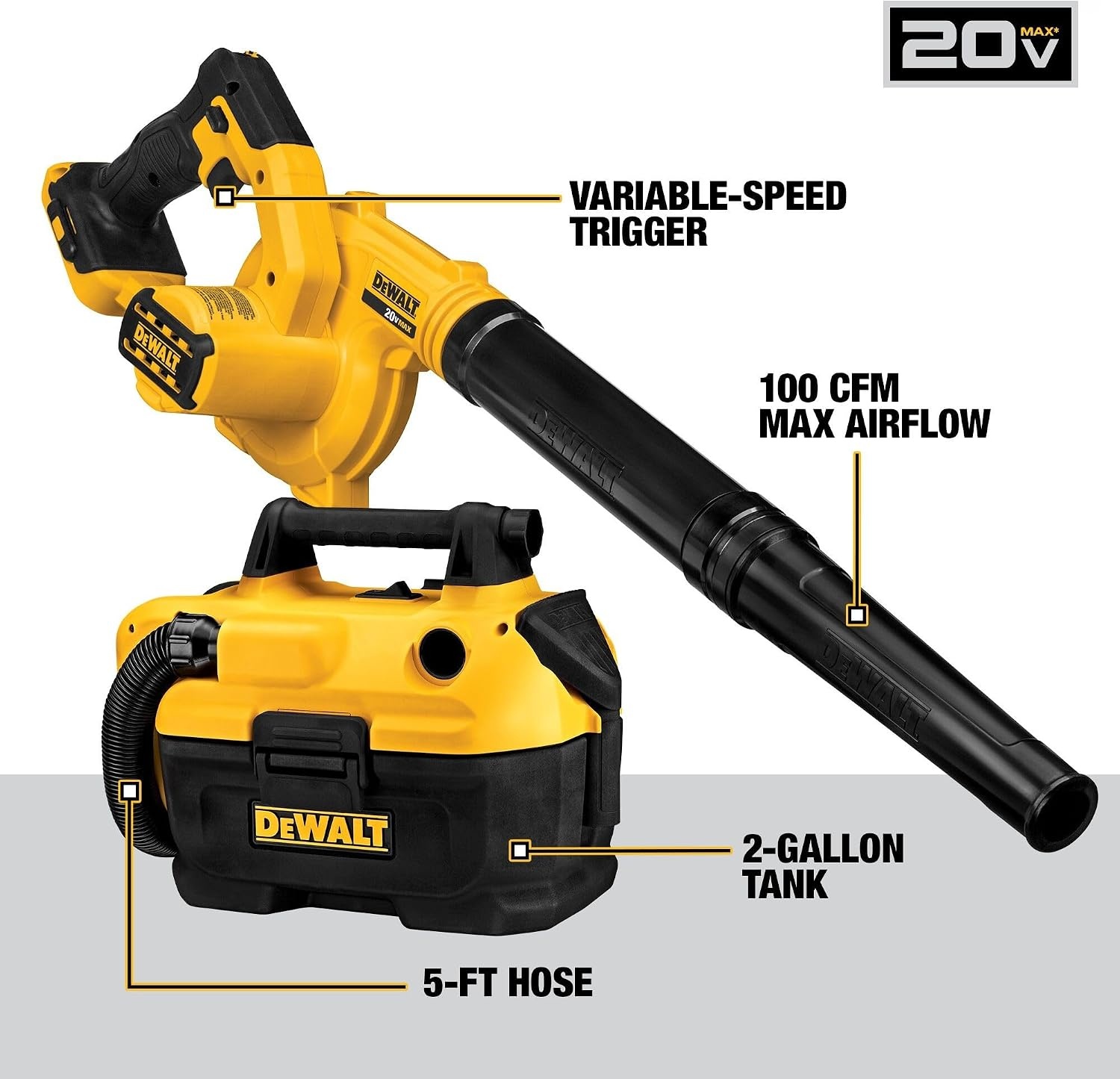 image:imageDEWALT 20V MAX Power Tool Combo Kit 10 Tool Cordless Power Tool Set 2 Batteries Charger and 2 Bags Included Dewalt Brushless Combo Kit DCK1021D2NEW Power Tool Combo Kit 10 Tool