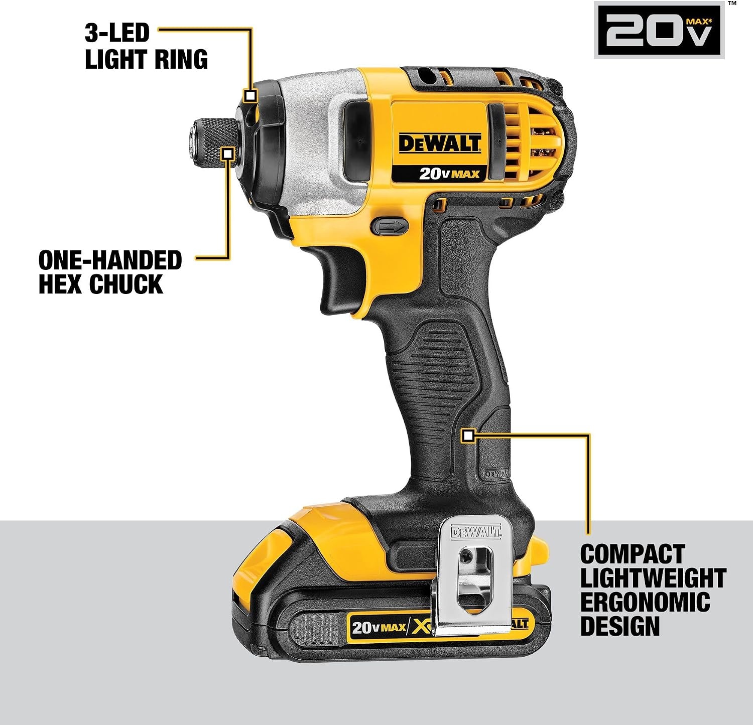 image:imageDEWALT 20V MAX Power Tools 9 Cordless Tool Combo Impact and Drill Driver Oscillating Tool GrinderCircular and Reciprocating SawRight Angle DrillSpeakerLED Light 2 BatteriesCharger DCK940D2Standard 2 batts