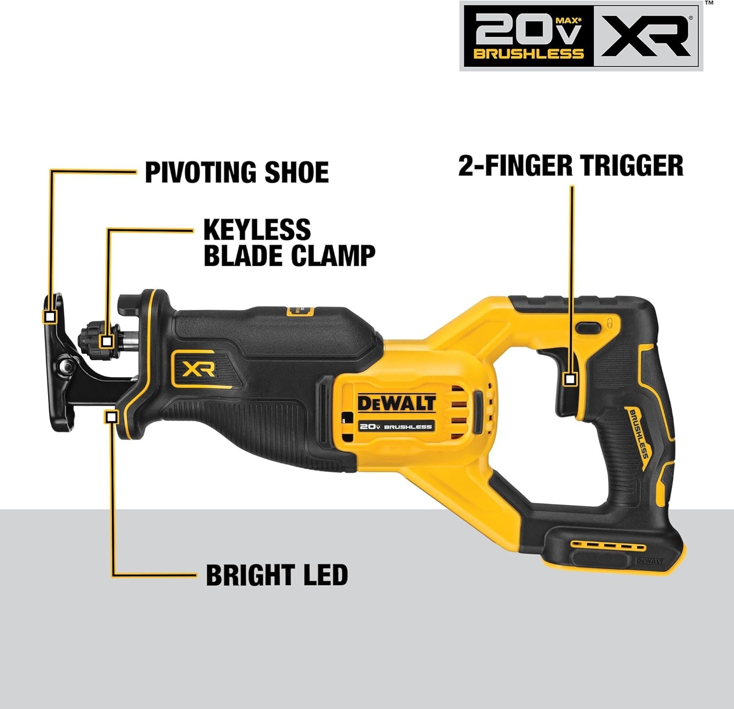 image:imageDEWALT 20V MAX Power Tools 9 Cordless Tool Combo Impact and Drill Driver Oscillating Tool GrinderCircular and Reciprocating SawRight Angle DrillSpeakerLED Light 2 BatteriesCharger DCK940D2Brushless 5Ah 1 batt