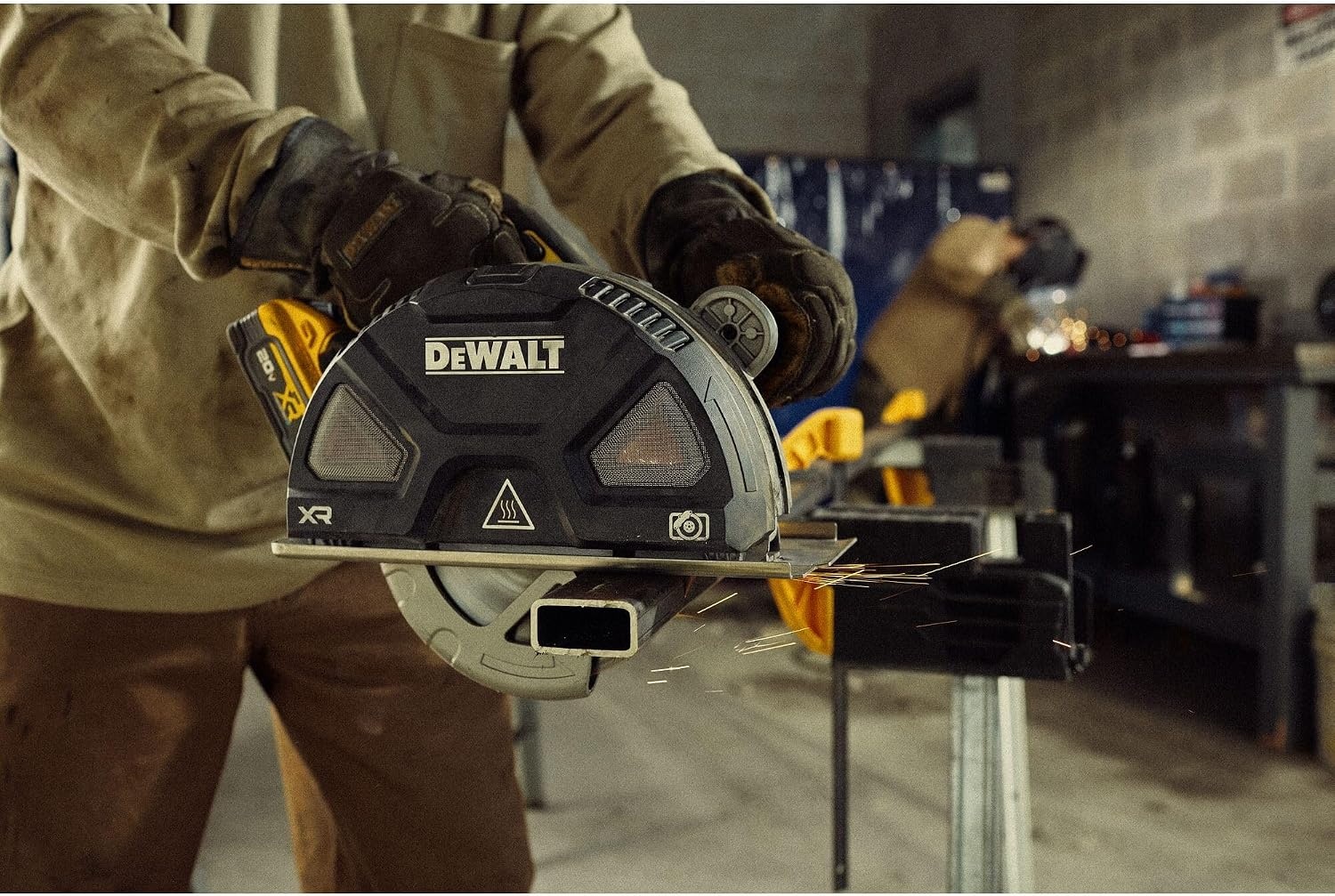 image:imageDEWALT 20V MAX XR 714 Inch Metal Cutting Circular Saw Kit with Circular Saw Blade Battery and Charger Included DCS383H120V MAX XR Tool Kit