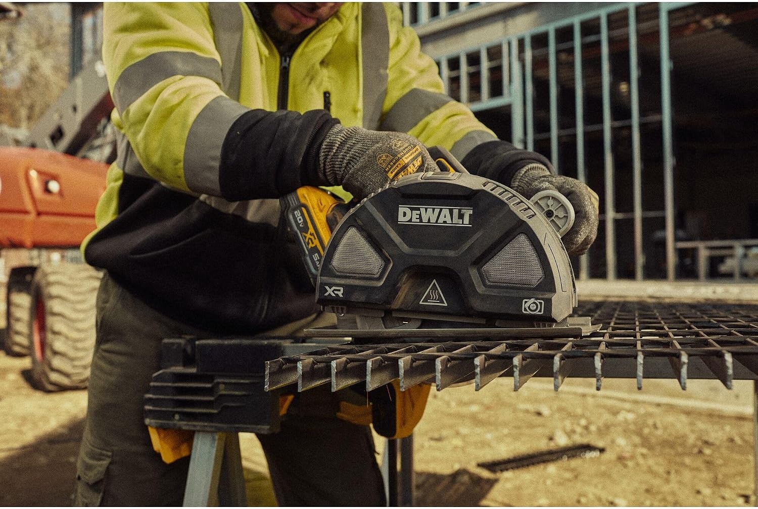 image:imageDEWALT 20V MAX XR 714 Inch Metal Cutting Circular Saw Kit with Circular Saw Blade Battery and Charger Included DCS383H120V MAX XR Tool Kit