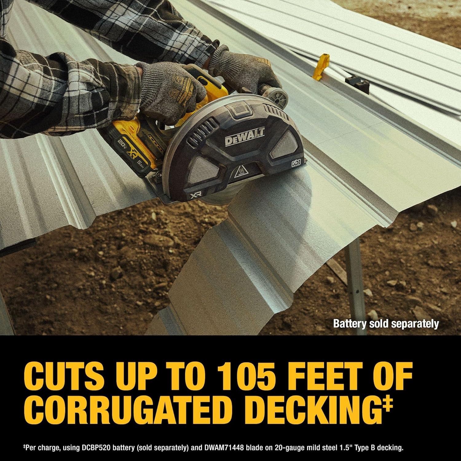 image:imageDEWALT 20V MAX XR 714 in Metal Cutting Circular Saw Tool Only DCS383B