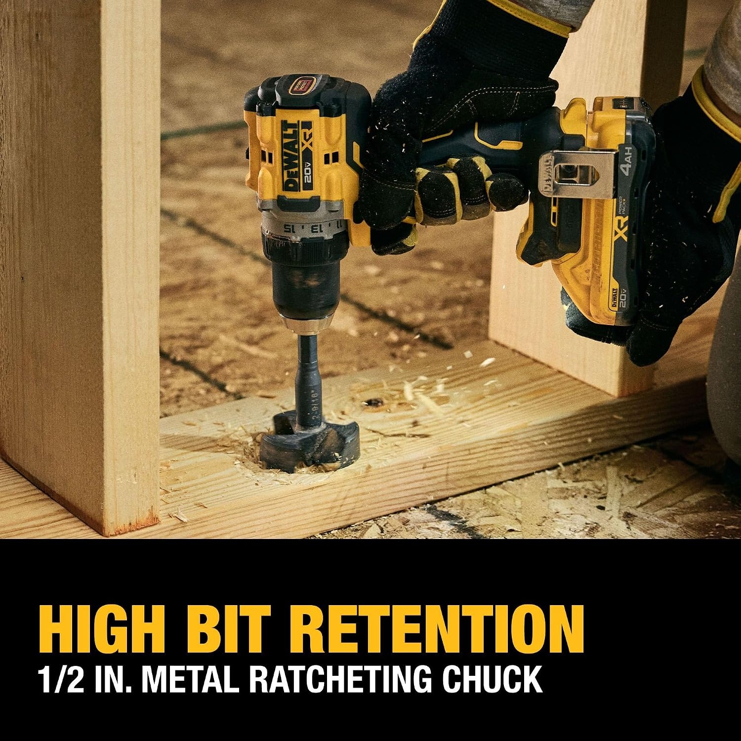 image:imageDEWALT 20V MAX XR Brushless Cordless 12 in Drill Driver Kit With DEWALT POWERPACK Batteries and Charger DCD801QQ2